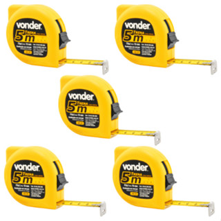 Kit 5 Trenas de aço 5 m x 19 mm - Vonder em Oferta na Shopee