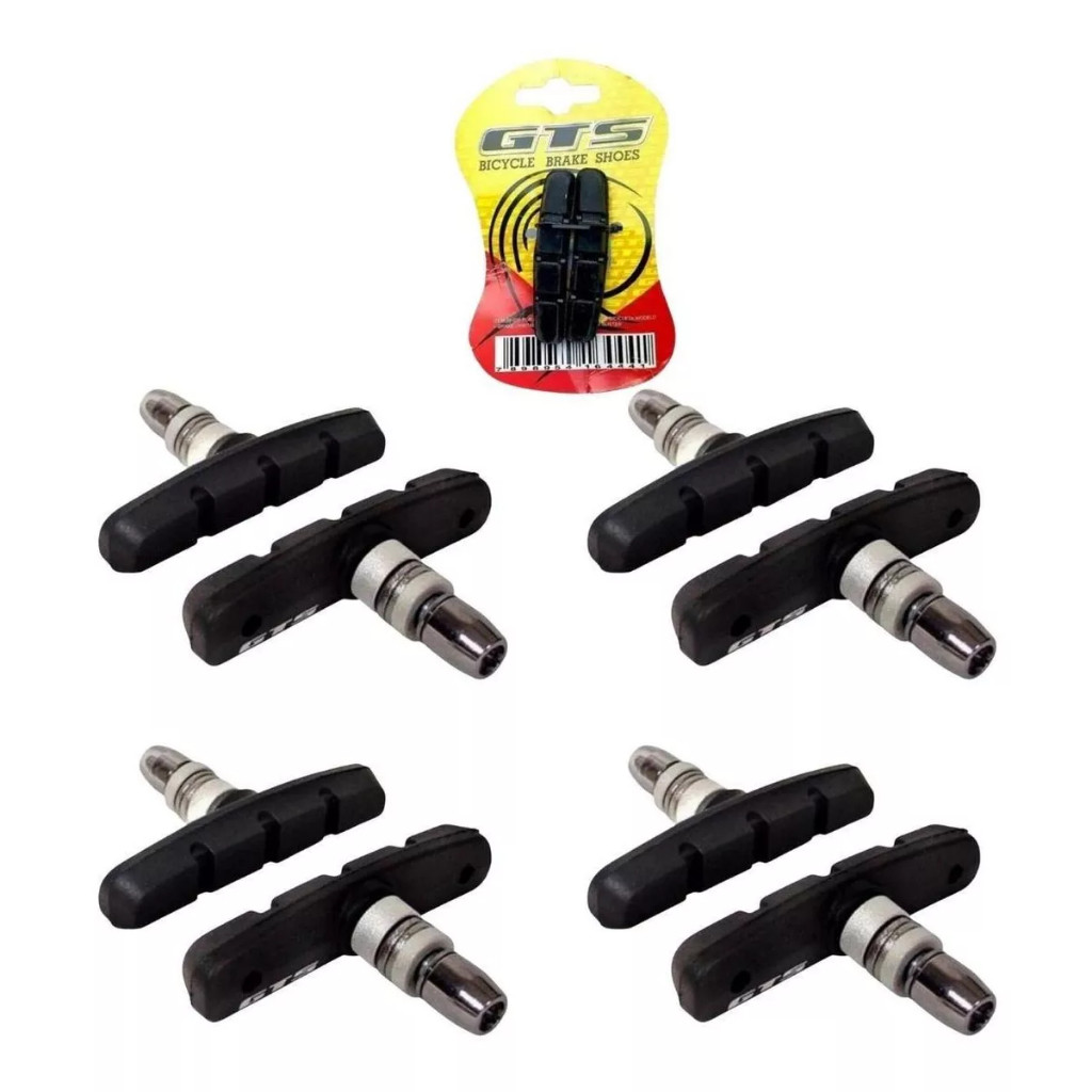 Pastilha Kit 4 Pares Sapata Freio Gts V-brake Orbital 70mm Bike em Oferta na Shopee