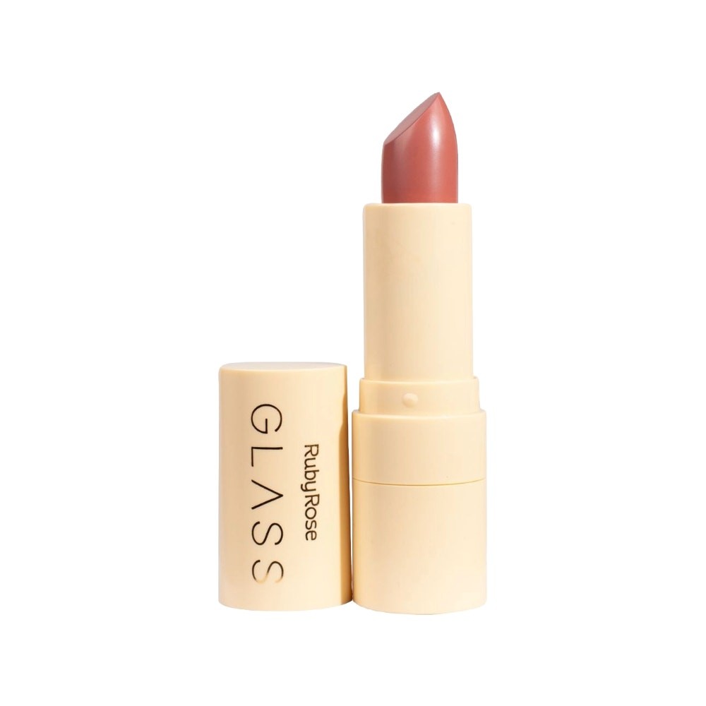 Batom Velvety Glass Ruby Rose BG03 em Oferta na Shopee