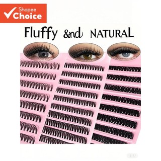 Super Fofo 200 Clusters Falso Vison DIY Cílios Naturais Finos Reutilizáveis Para Iniciant…