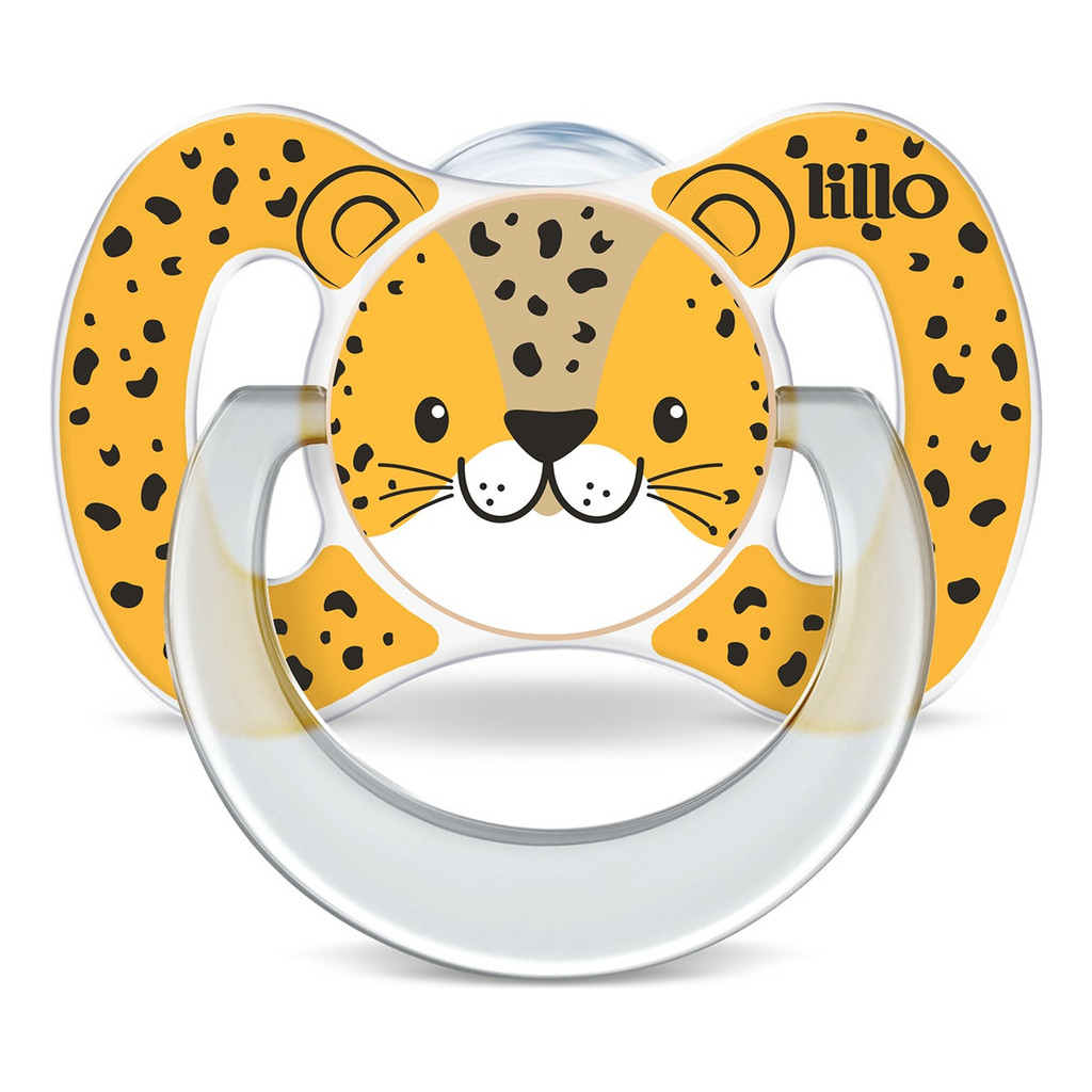 Chupeta Funny Animais Silicone Onça +6 Meses Tamanho 2 Lillo