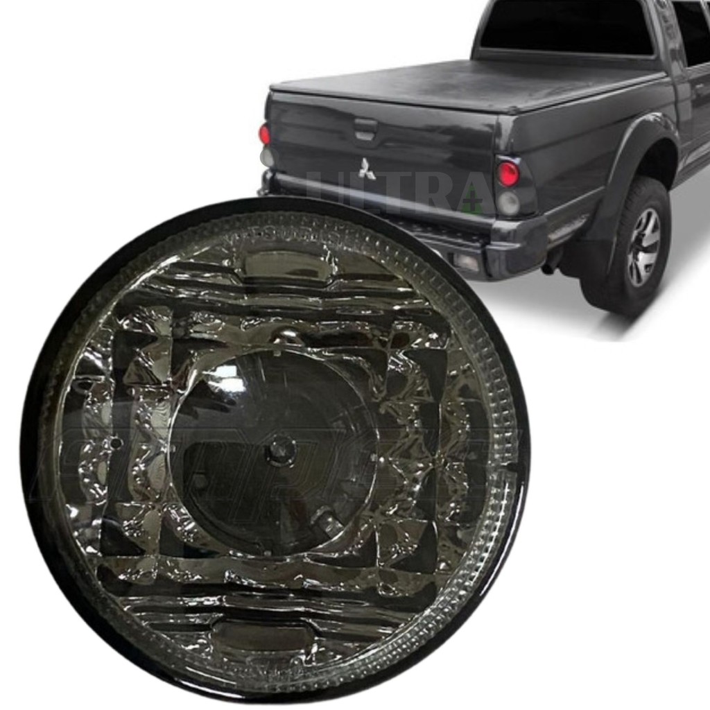 Lanterna Seta / Pisca Mitsubisi L200 / Pajero / TR4 - 90mm - Fumê