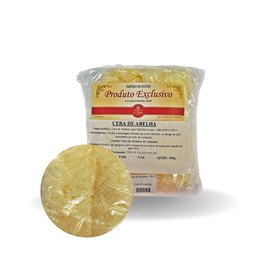 Cera de Abelha 100 g Hidratante Maquiagem Batons Cosméticos Artesanatos em Oferta na Shopee