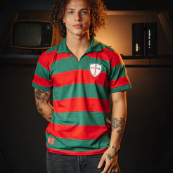 Camisa Portuguesa Retrô 1968 Listrada Masculina Oficial