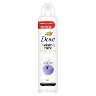Desodorante Antitranspirante Aerosol Dove Invisible Care 250ml em Oferta na Shopee