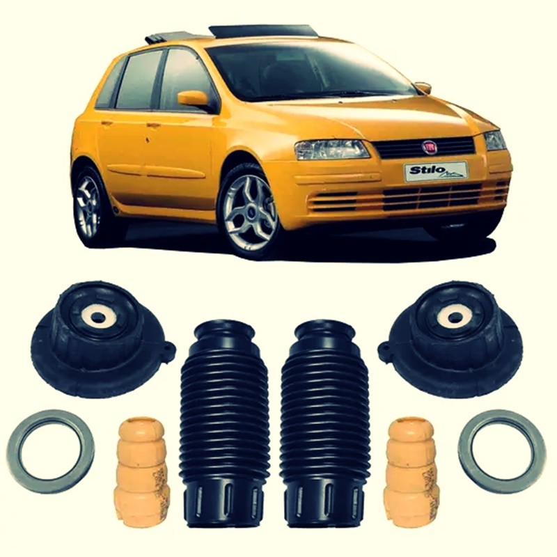 Par Amortecedor+kit Dianteiro Stilo 2003 2004 2005 2006 2007
