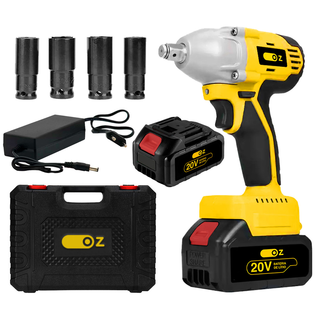 Chave De Impacto A Bateria 1/2 Polegada Motor Brushless 20v Ch3500 Bivolt Oz - Home & Living