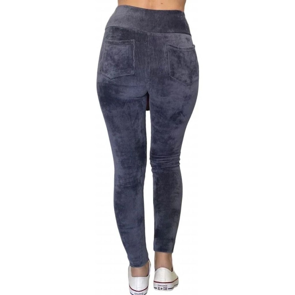 Calça De Veludo Cotele Aveludada Varios Tamanhos Cintura Alta
