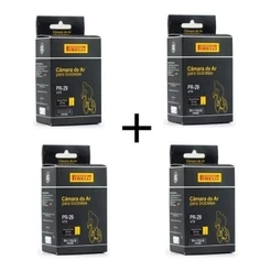 KIT 4 CÂMARAS DE AR PIRELLI ARO 29 X 1.75/2.35 BICO FINO (PRESTA)