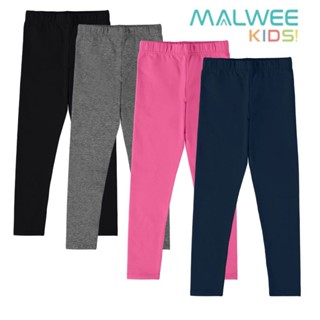 CALÇA LEGGING INFANTIL UNIFORME MENINA COTTON BÁSICA MALWEE KIDS em Oferta na Shopee