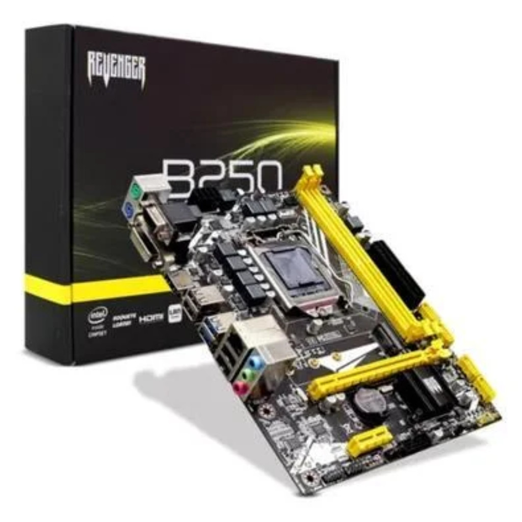 Placa Mãe B250 Para Processador Intel 6/7/8/9 Gen Lga 1151 Revenger G-B250