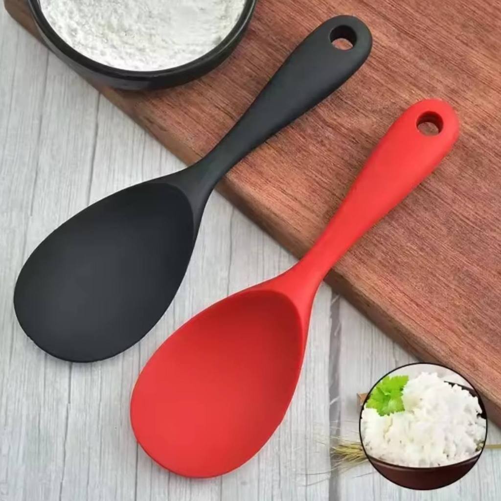Colher De Arroz de Silicone Utensílio De Cozinha Pode Ir na Lava Louças Ideal Panela Elétrica