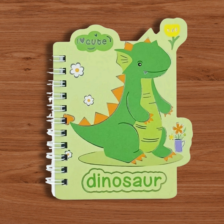 MIni Bloco Para Anotações Dinossauro - Verde - 60 Folhas - 8x11,5cm - 1 unidade - Rizzo