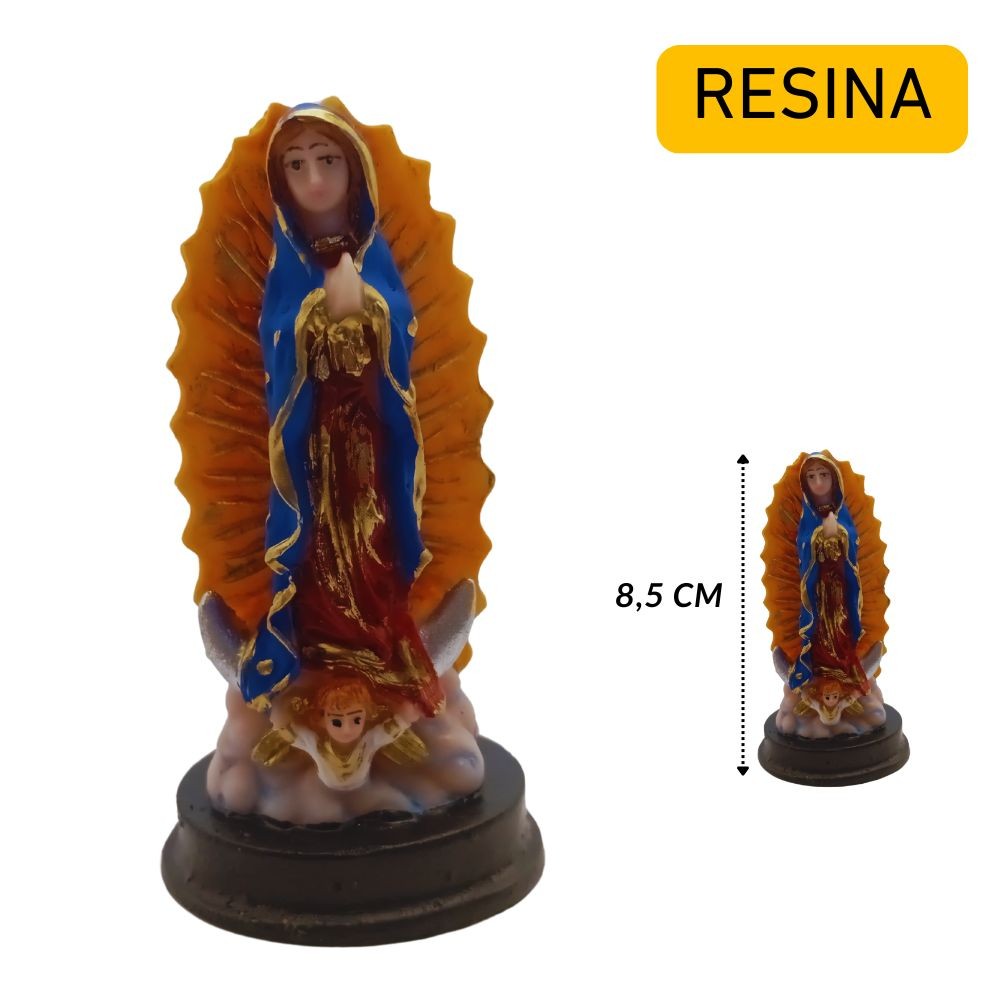 Miniatura de Imagem de Nossa Senhora de Guadalupe em Resina Pequena para Decoração Religiosa em Oferta na Shopee