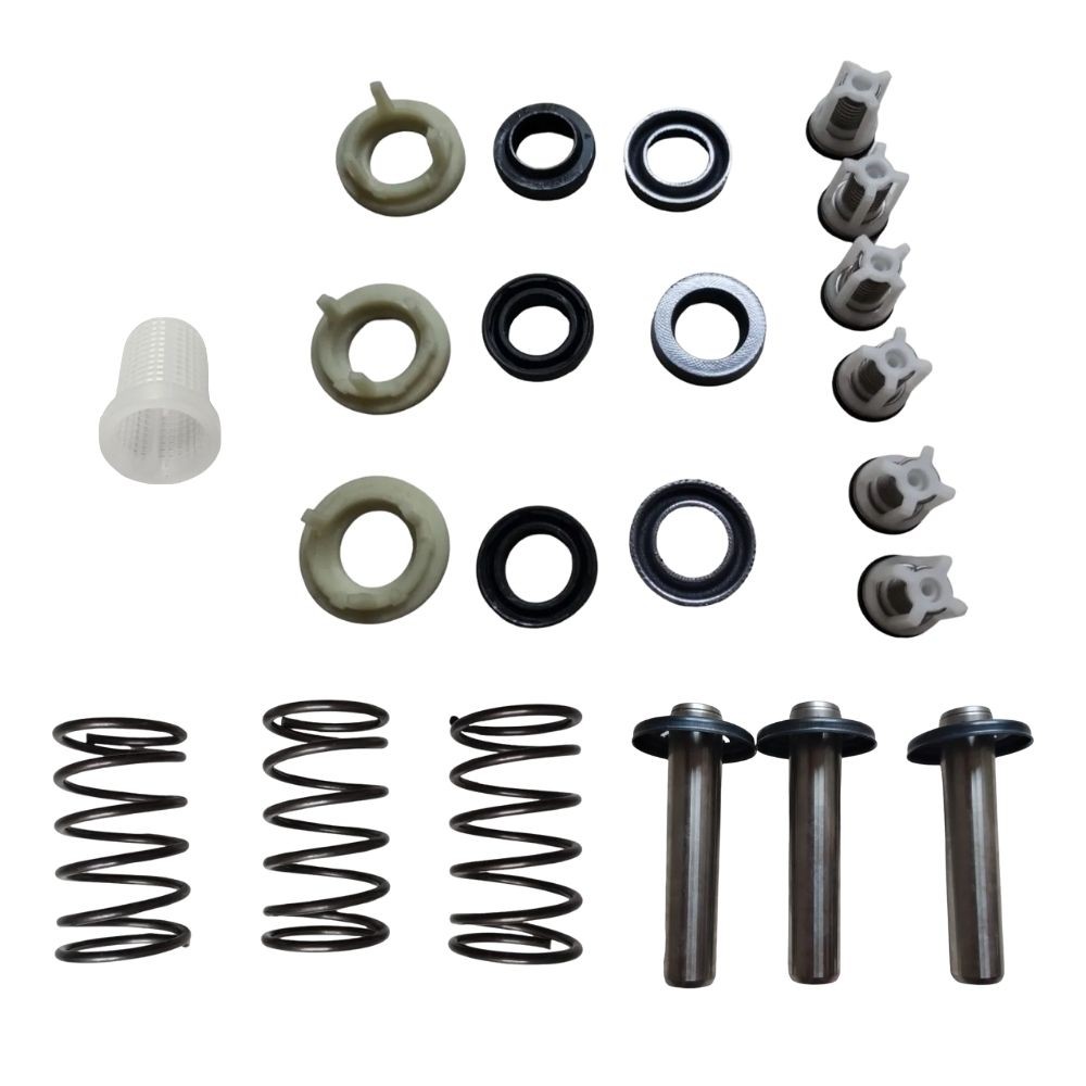 Kit Reparo Da Bomba Gaxeta Apoio Gaxeta Anel Raspador Valvulas Pistão Mola Lavadora Alta Pressão Hd585 Karcher