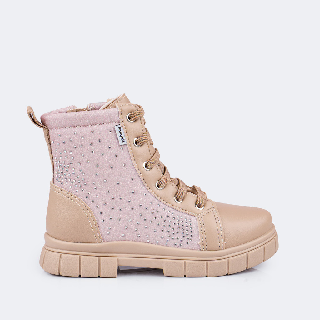Bota Coturno Infantil Glitter e Strass  Pampili