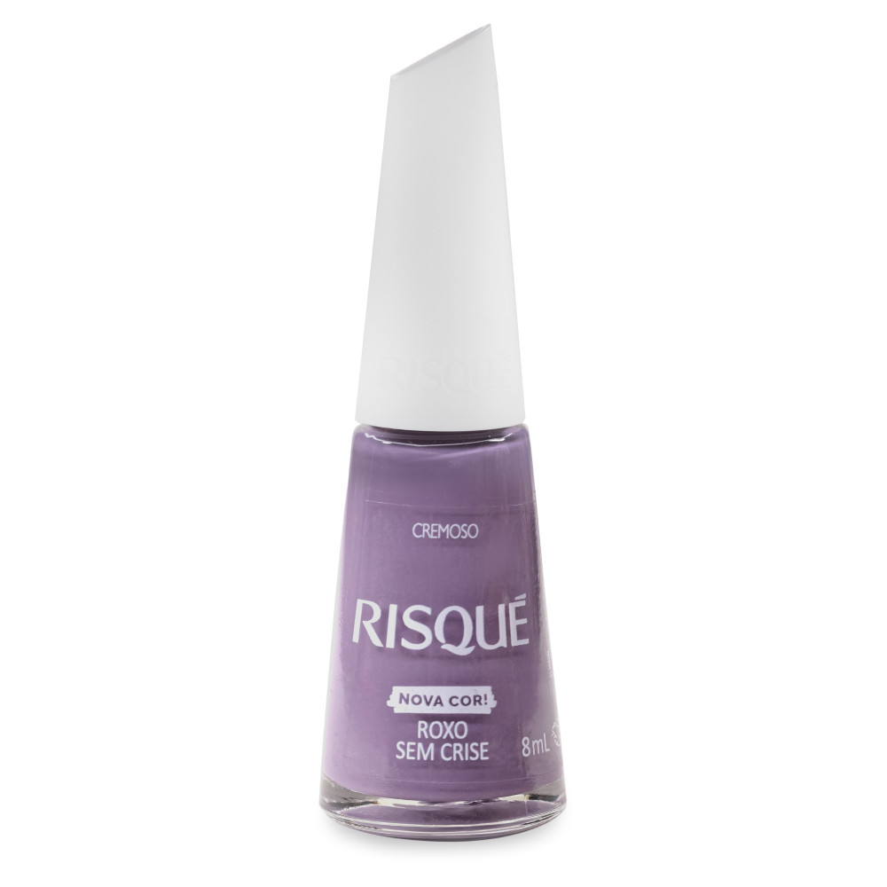 Esmalte Risqué Roxo Cremoso Roxo Sem Crise 8ml em Oferta na Shopee