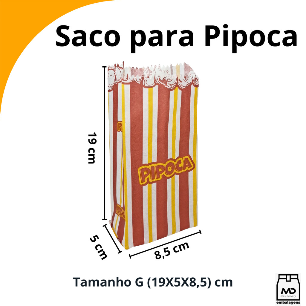 Saquinho de Pipoca Premium Festa Junina Saco Papel decorado — imagem 2 de 2