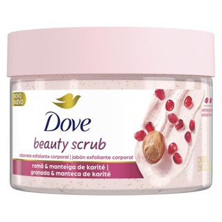 Sabonete Esfoliante Romã & Manteiga de Karité Dove Beauty Scrub Pote 280g em Oferta na Shopee