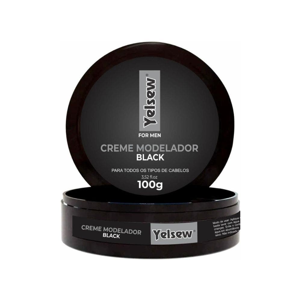 Creme Capilar Yelsew Modelador Black 100g em Oferta na Shopee