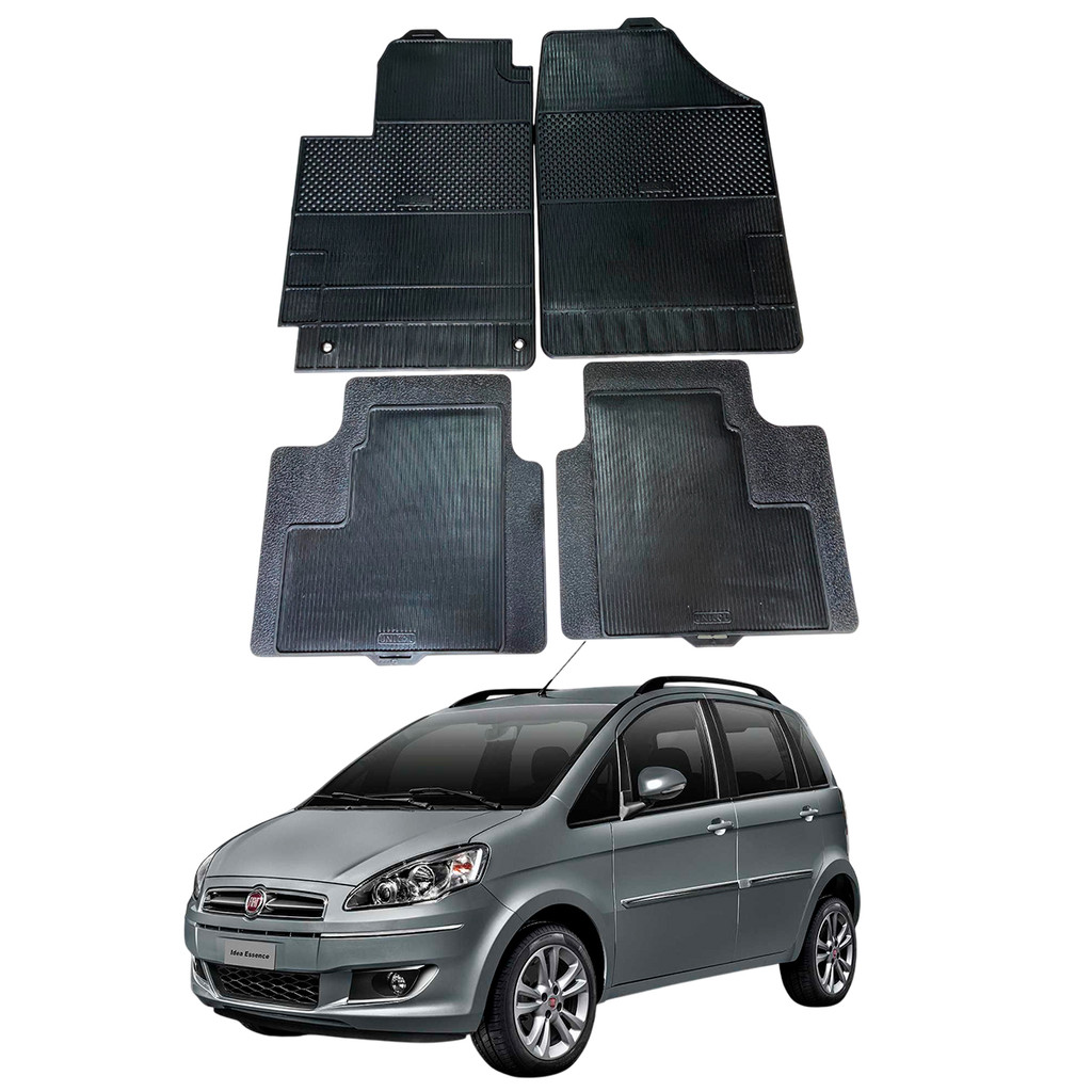Tapete Fiat Idea 2004 a 2016 Stratus 100% Borracha Borcol
