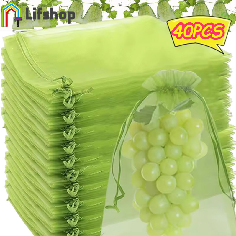 10-40 Unidades De Sacos De Proteção De Frutas-Ferramentas De Jardim-Bolsa Reutilizável Para Cultivo De Plantas-Antipássa