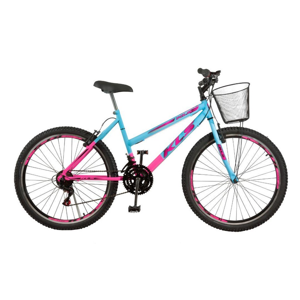 Bicicleta Aro 26 Kls Sport Gold VB Mtb 21V Bicolor Feminina