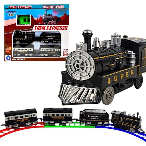 Brinquedo Trem Expresso Ferrorama  Locomotiva 138cm À Pilha