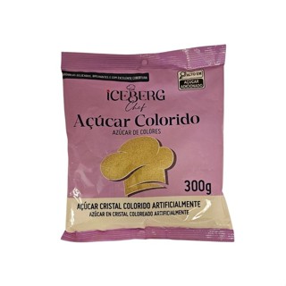 Açúcar Cristal Dourado - 300g - 1 unidade - Iceberg - Rizzo em Oferta na Shopee