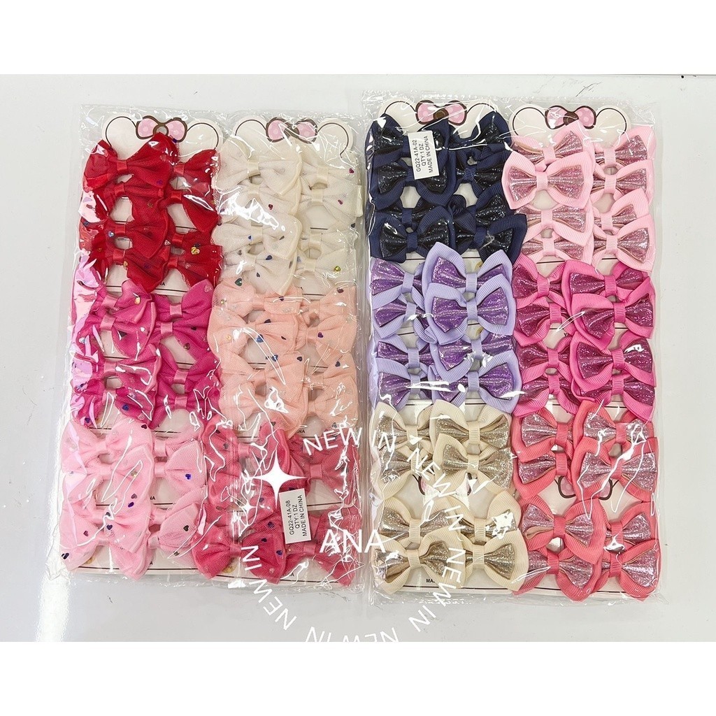 DAGUAN Laço para Cabelo Infantil Kit 4  Bico Pato  5.5 Cm-Modelo aleatória em Oferta na Shopee