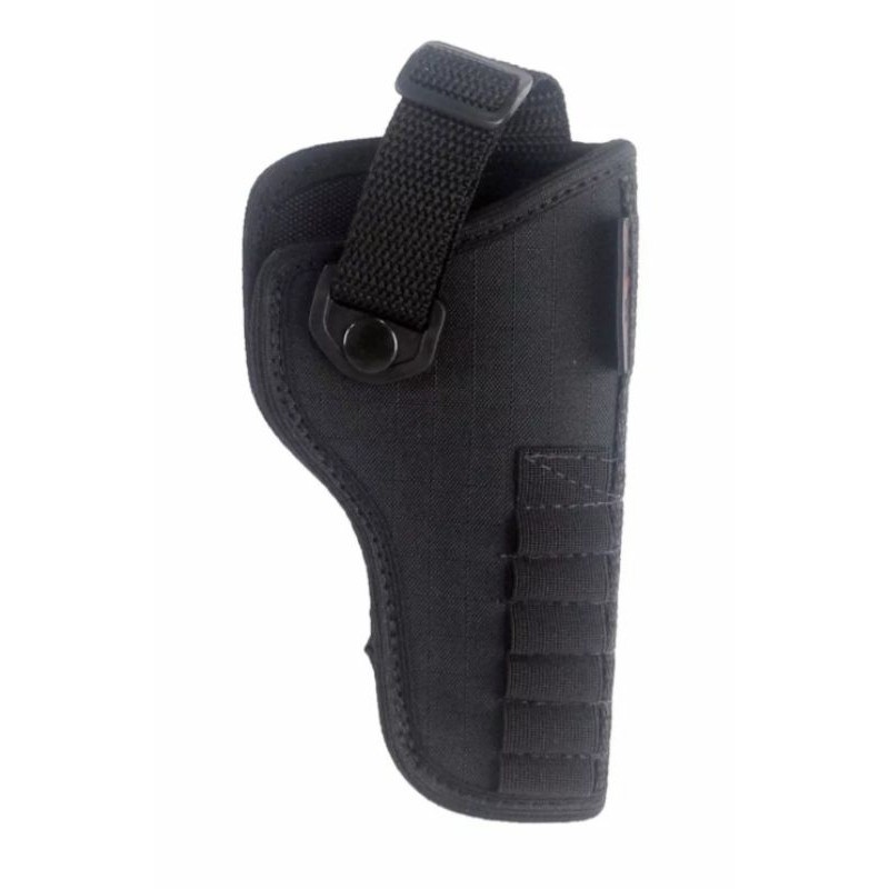 Desert Coldres (Holster)Coldre Premium de Cintura Para Revól. Cal. .38 3", 4" e 5 Pol Com Porta Muniç. Para 6 Unid