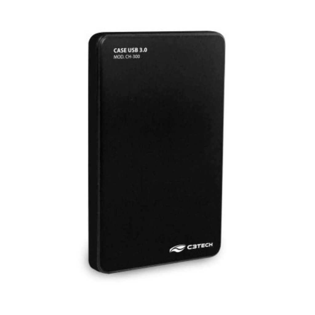 Case para HD 2.5 C3 Tech - USB 3.0 - CH-300BK
