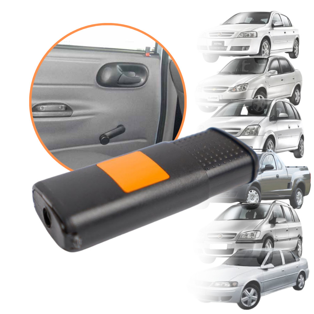 Botão Pino Trava Da Porta Corsa Astra Vectra Zafira Montana Classic Meriva Plástico Preto Sobe Desce