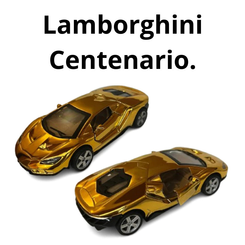 Carrinho Dourado Fricção Coleção dubai Carro ferrari lamborghini porsche Miniatura Colecionador Brin