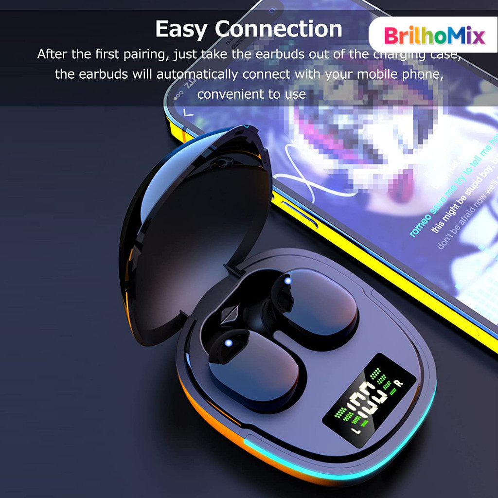 Fone de ouvido para jogos G9S, cancelamento de ruído, HiFi estéreo, Bluetooth sem fio, com microfone