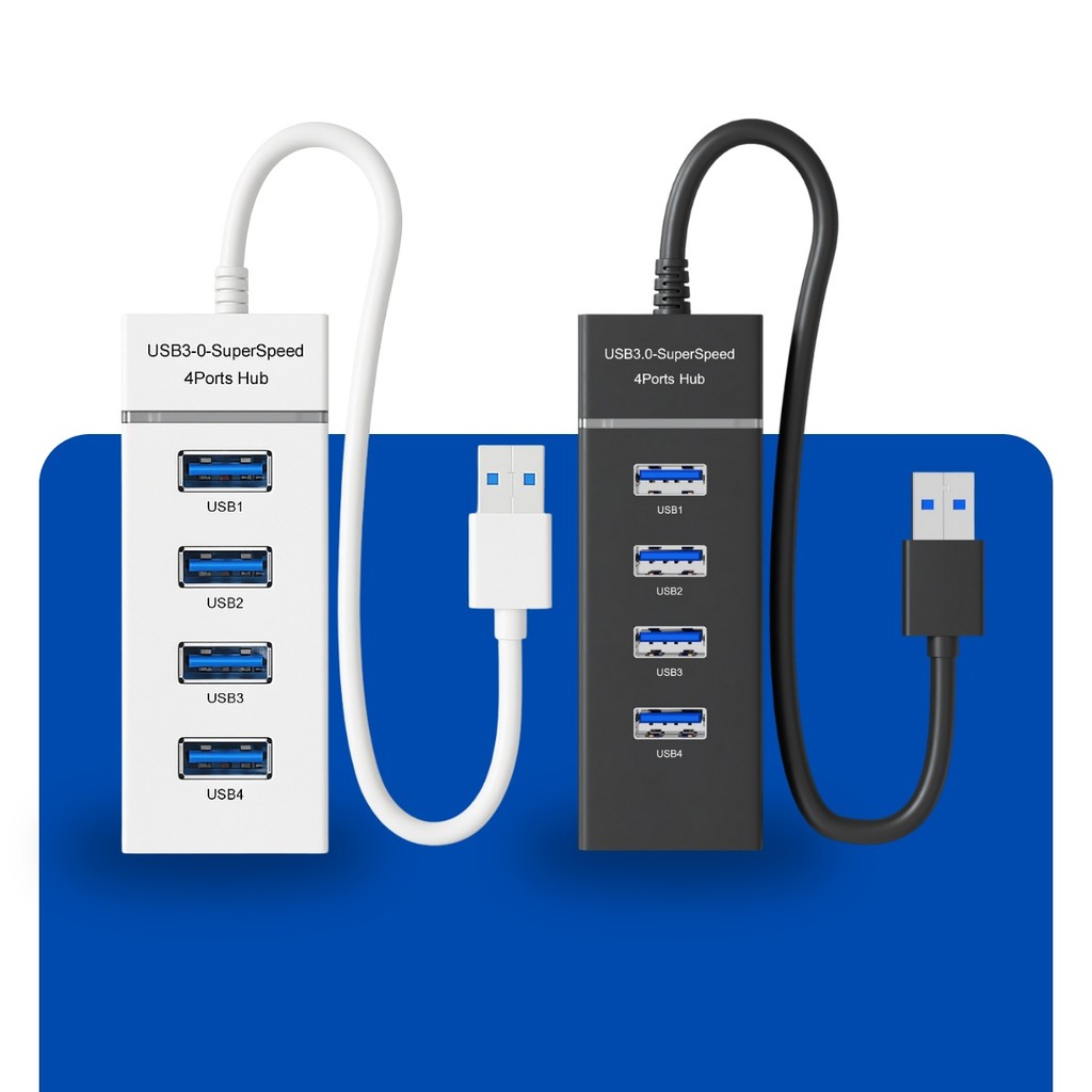 Hub USB 3.0 Com 5 Portas Multi Conexões Para Teclado, Mouse, Webcam, Impressora, Scanner e Similares
