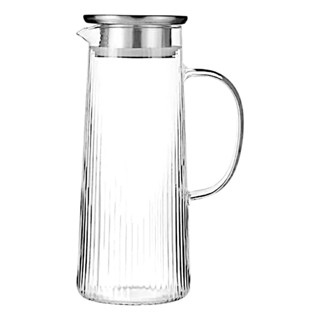 Jarra De Vidro Suco Agua Com Tampa De Inox 1,4 Litros em Oferta na Shopee