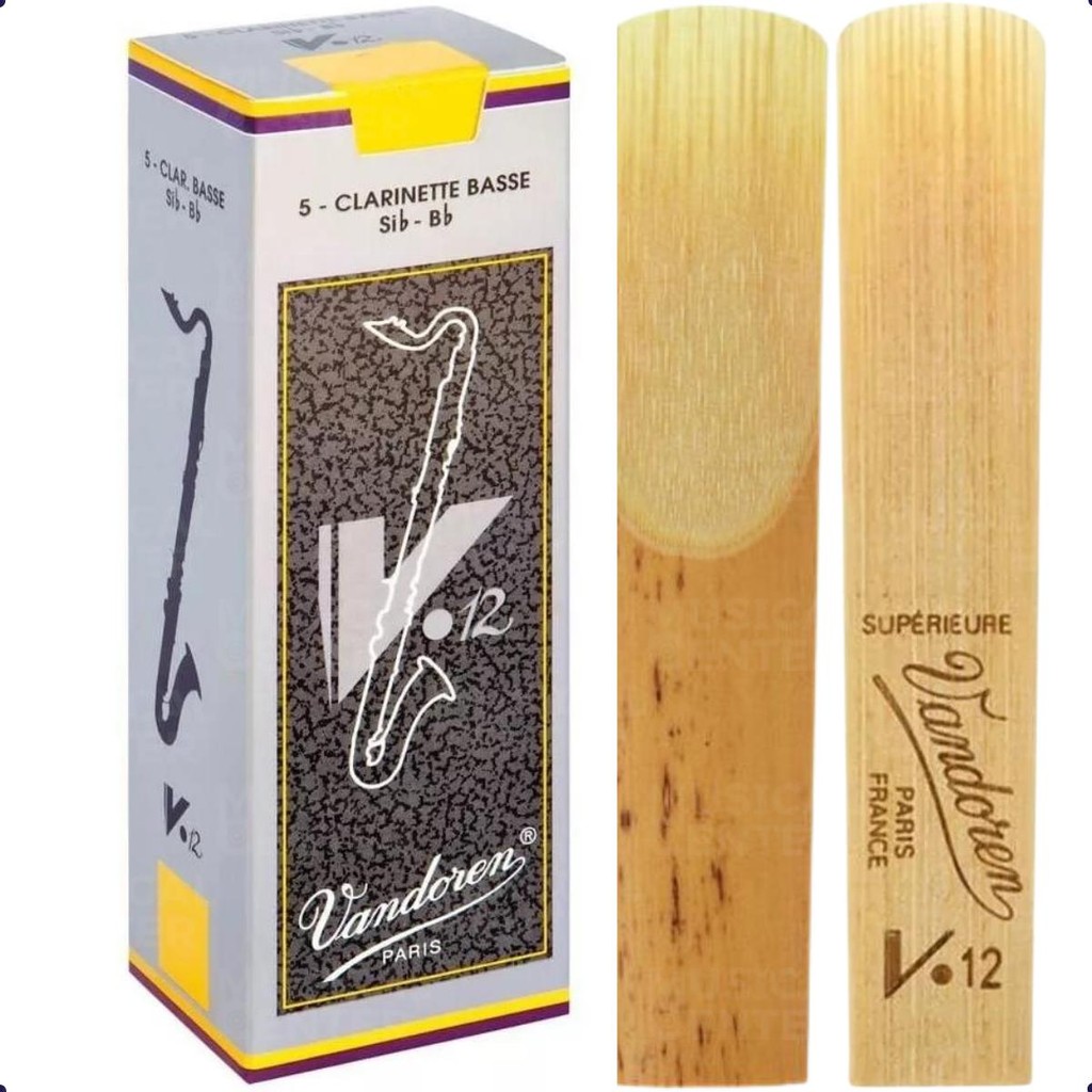 10 PALHETAS V.12 Nº 3 P/ CLARINETE BAIXO VANDOREN ORIGINAL