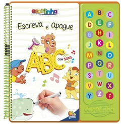 Escolinha: Escute e Aprenda! Escreva e Apague - ABC C/Sons