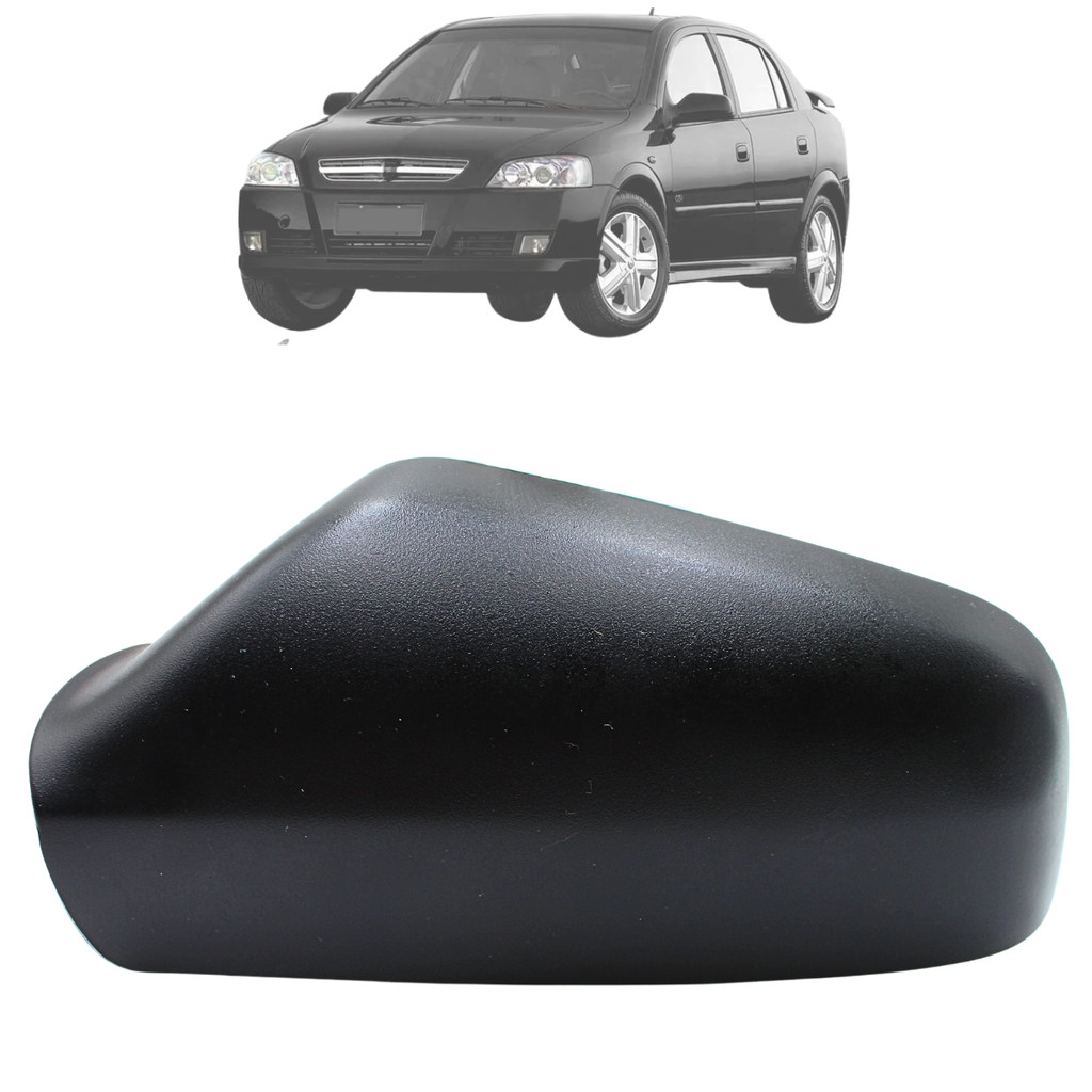 Capa Retrovisor Original Astra 1999 2000 Até 2010 2011 Preta Texturizada Metagal
