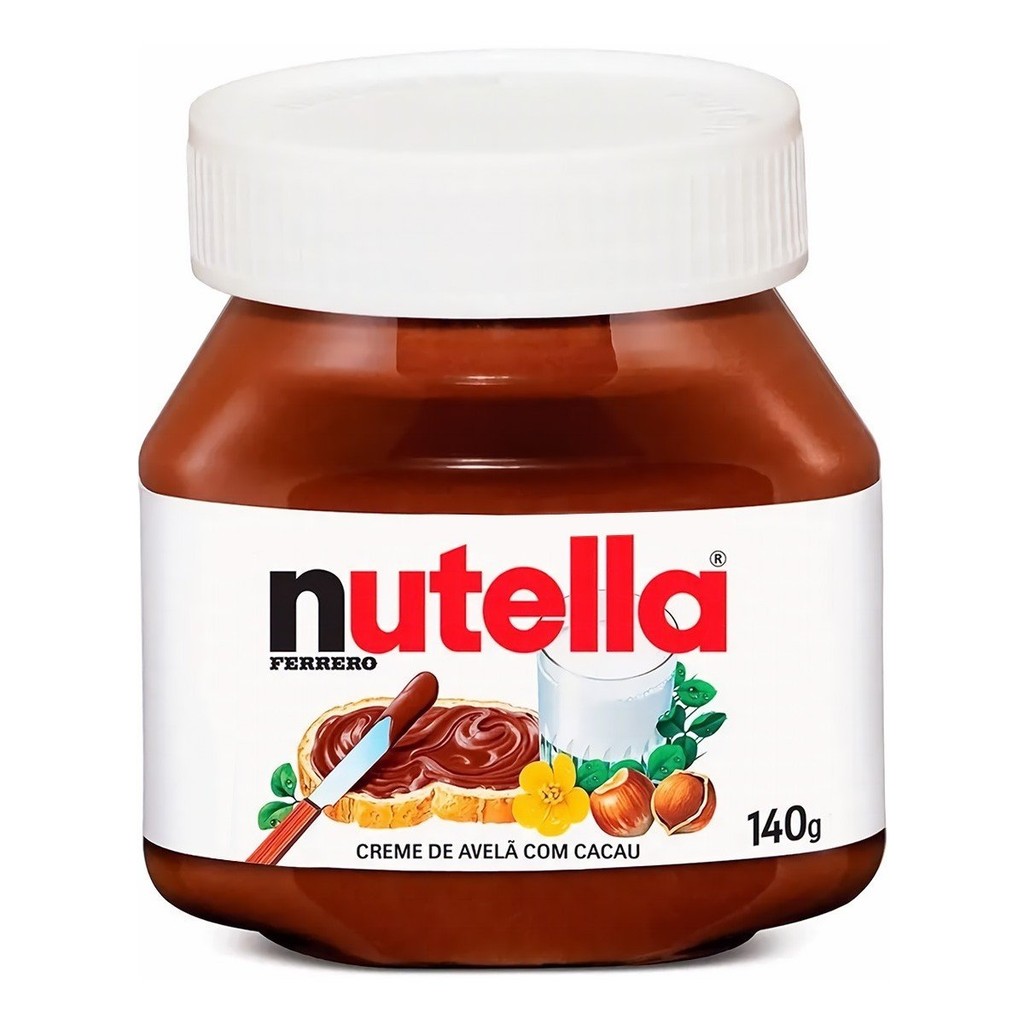 Kit com 4x Caixa de 10un Creme de Avelã Nutella Original 140gr — imagem 2 de 2