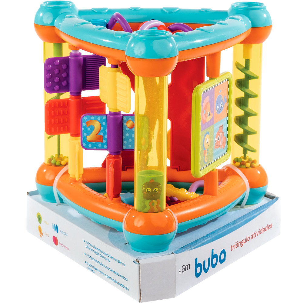 Brinquedo Educativo Triângulo de Atividades Buba