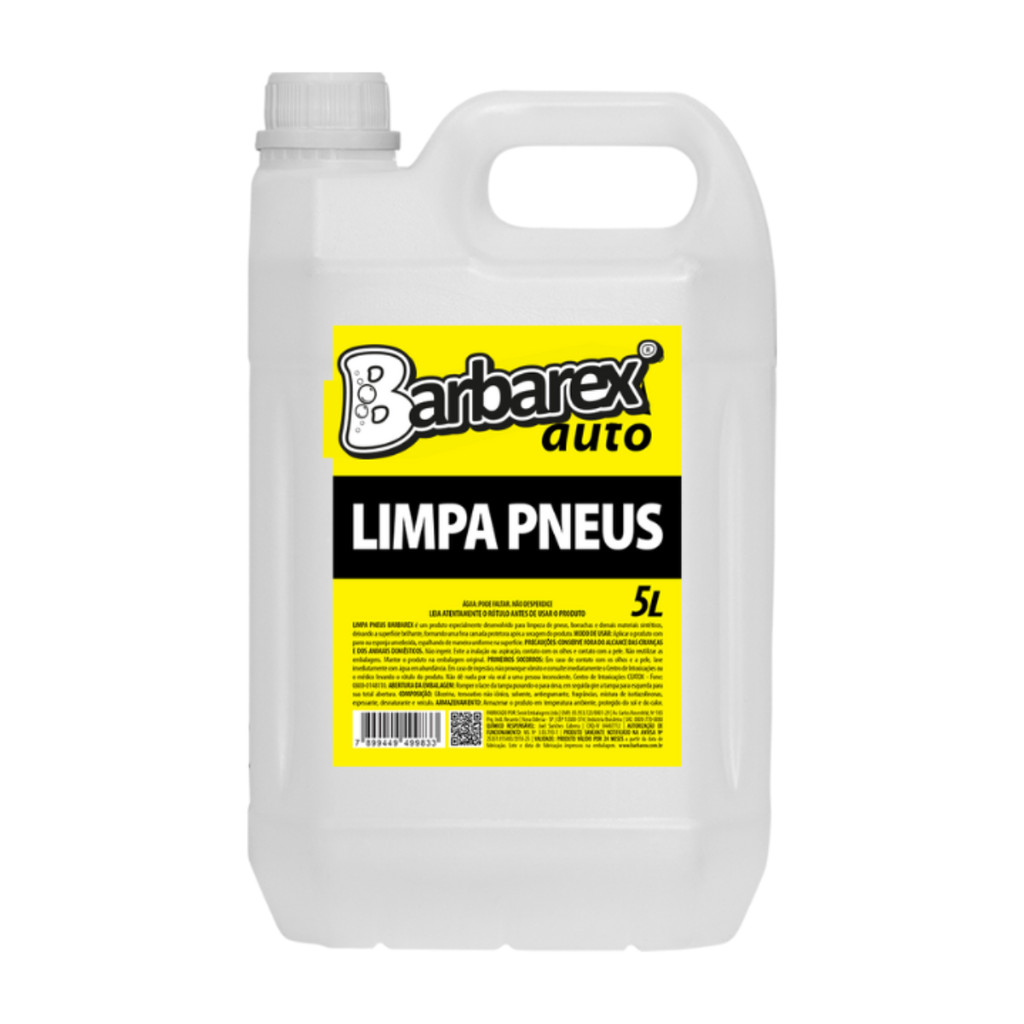 Limpa Pneu Pretinho Proteje da Brilho Barbarex 5 litros