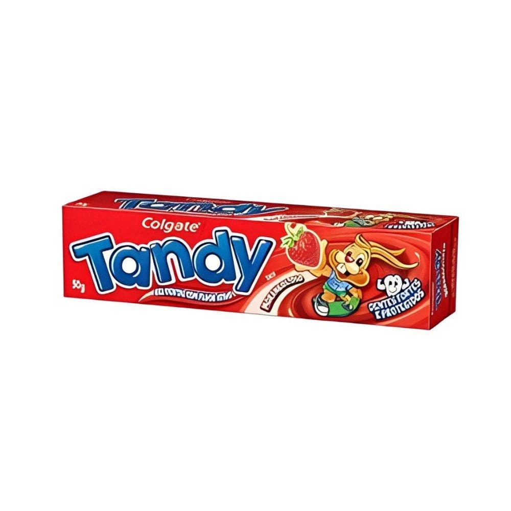 Creme Dental Infantil Tandy Morango 50g em Oferta na Shopee