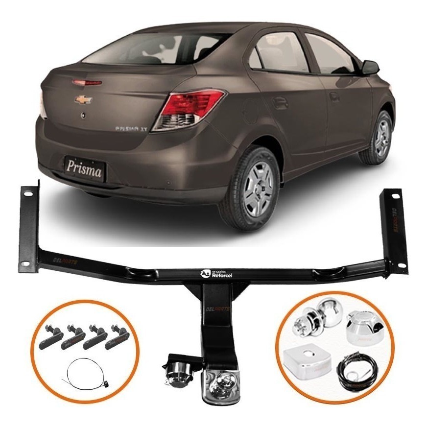 Engate Fixo Reboque Prisma 2013 Homologado Inmetro Até 500kg Produto de ..