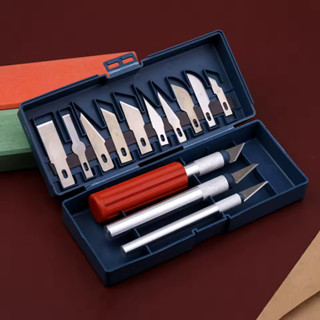 Estilete Profissional De Precisão 13 Peças Com Estojo Bisturi Para Patchwork Artesanato Multi função em Oferta na Shopee