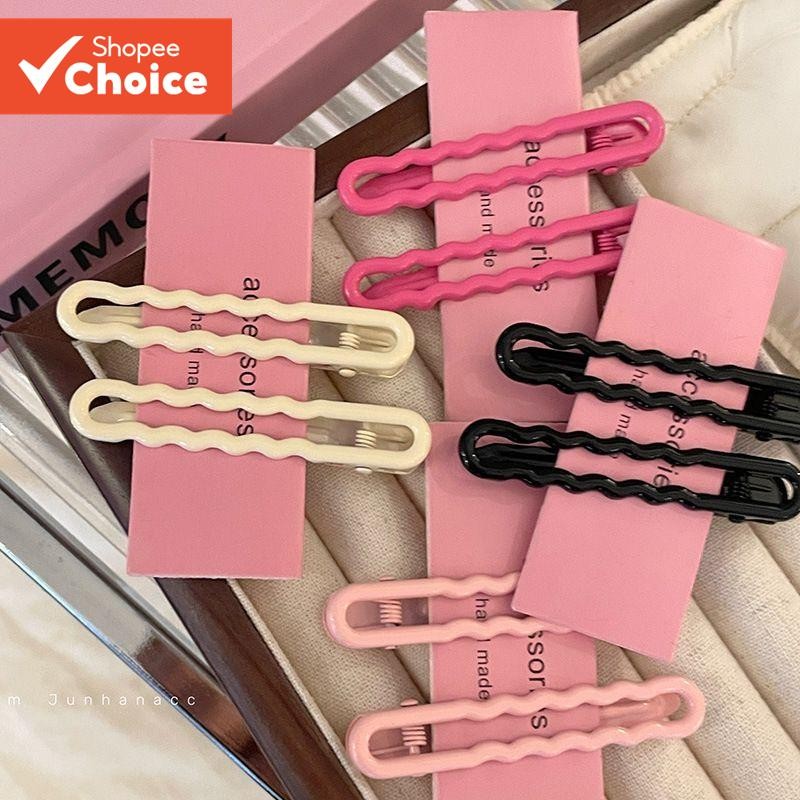 Conjunto De Grampo De Cabelo Rosa Elegante Com 2 Peças , Clipes De Jacaré Fofos Para Meninas , Presente Diário De Festiv