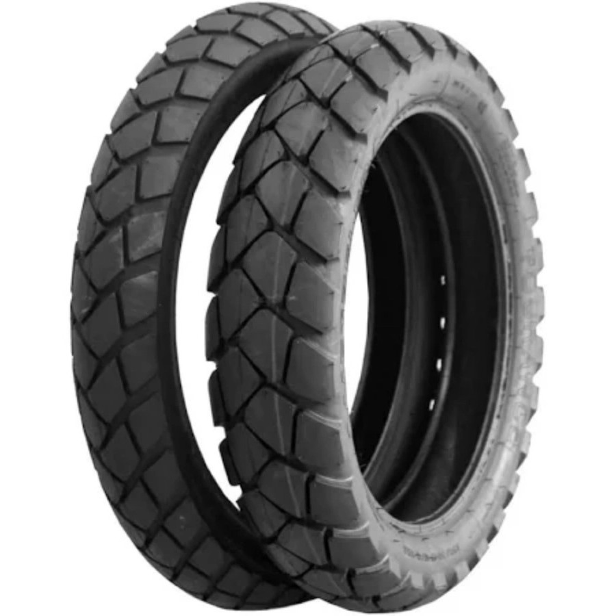PAR DE PNEU 130/80-17 TT 65S + 100/90-19 57H TRANSALP METZELER TOURANCE ENDURO