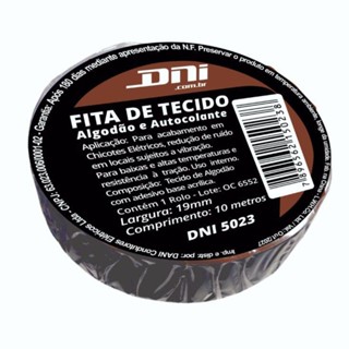 FITA DE TECIDO AUTOCOLANTE PRETA - ROLO 10 METROS em Oferta na Shopee