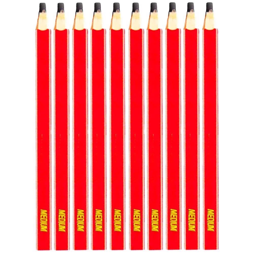 Kit 10 Lápis 7'' Para Obras Carpinteiro Marceneiro Pedreiro (GN0002) - Onsite em Oferta na Shopee